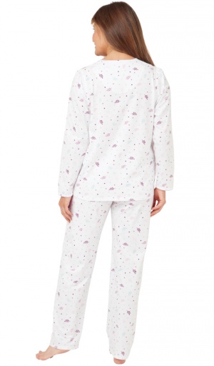 Marlon Spot & Leaf Long Sleeve Cotton Pyjama